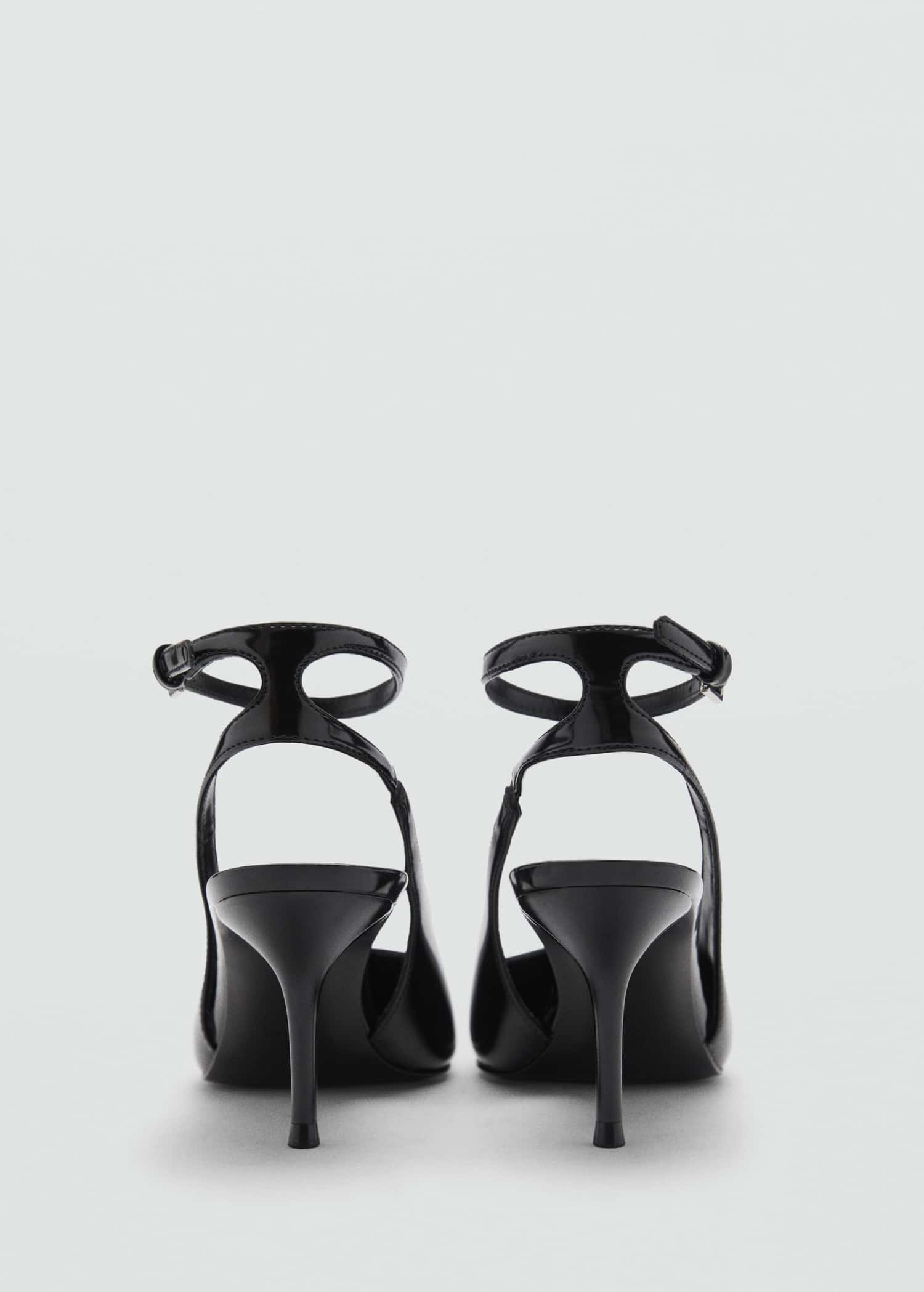 Patent leather-effect heeled shoes